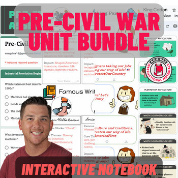 Preview of Pre-Civil War Unit Bundle (grades 7-8)