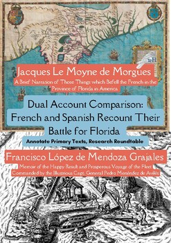 Preview of Pre-Colonial America Primary Source Unit: French & Spanish in Florida, 1565