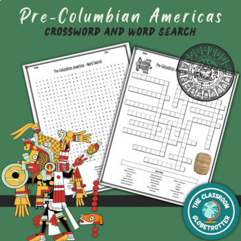Preview of Pre-Columbian Americas - World History Crossword and Word Search