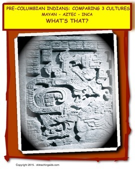 Preview of Pre-Columbian Indians: Comparing 3 Cultures Mayan, Aztec, Inca - What's That?