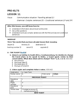 Preview of Pre-IELTS (Band 3.5) - Speaking Lesson 11: Travelling abroad (1)