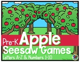 Pre-K Apple Seesaw Activities (Math & Literacy)