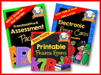 Preview of Pre-K Assessment Bundle