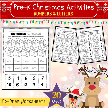 Pre-K Christmas Activities-No Prep by Brain Snacks | TPT