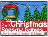 Pre-K Christmas Seesaw Activities (Math & Literacy)