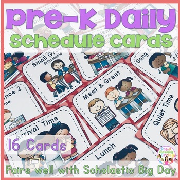 prek talking about daily schedule with kids