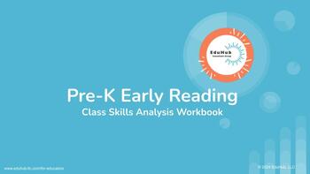 Preview of Pre-K Early Reading Class Skills Analysis Workbook