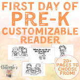 Pre-K First Day of School Reader | Orientation Welcome  No