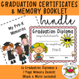 Pre-K Graduation Certificates & Memory Booklet BUNDLE