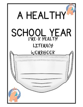 Preview of Pre-K Health Literacy Workbook -Wear a Mask, Wash Hands, Eat Healthy, Exercise