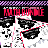 Pre-K / JK / K Valentines Day Math Printable Worksheet Bundle