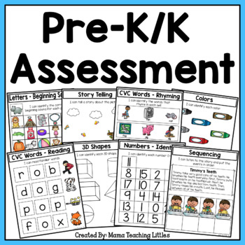Preview of Pre K / Kindergarten Assessment