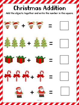 Pre-K/K Christmas Math Worksheets by Ms M A | Teachers Pay ...
