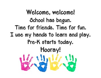 Pre-K/ K Welcome Packet Samples by Ms Sara bee | TPT