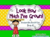 Pre-K Keepsake Book with Samples from Beginning and End of