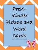 Pre K-Kinder Level Picture and Word Cards