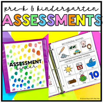 Preview of Pre-K & Kindergarten Assessments *EDITABLE*