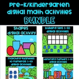 Pre-K/Kindergarten Digital Math Activities & Google Slides BUNDLE