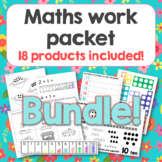 Pre-K Kindergarten Math bundle with 18 activities