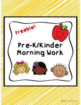 Preview of Pre-K Kindergarten Morning Work