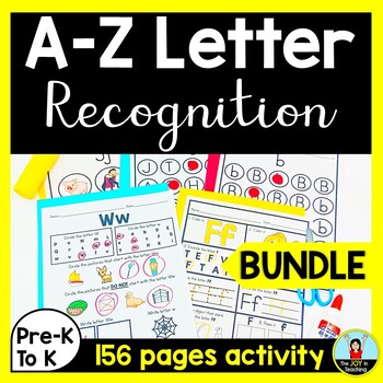 Preview of Pre-K Letter Recognition Worksheet Bundle