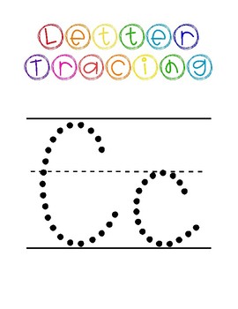 Pre-K Letter Tracing Worksheets by Apples and Pencils | TpT