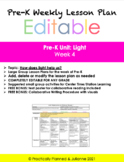 Pre-K Light Unit Week 4 Editable Lesson Plan