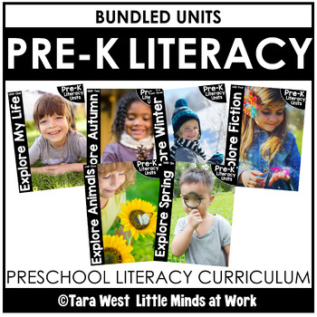 Preview of Pre-K Literacy Curriculum Units BUNDLED