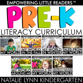 Preview of Pre-K Literacy Curriculum for the Year Preschool, TK, Special Education Bundle