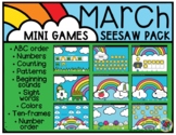 Pre-K March Seesaw Mini-Games Pack