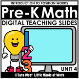 Pre-K Math DIGITAL Teaching Slides UNIT 4: Introduction to