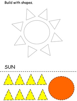 pre k math shapes learning with worksheet by happy early learning