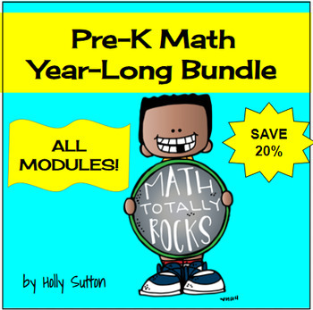 Preview of Pre-K Math Year-Long Bundle (Compatible with Eureka Math Pre-K)