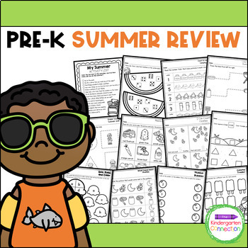 Preview of Pre-K Math and Literacy Summer Homework