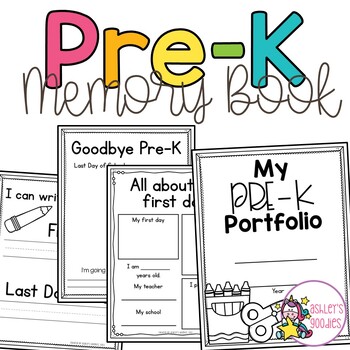 Preview of Pre-K Memory Book and Portfolio