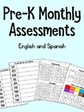 Pre-K Monthly Assessments English And Spanish