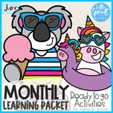 Pre-K Monthly Learning Packet [Ready to Go Activities] ● J