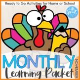 Pre-K Monthly Learning Packet [Ready to Go Activities] ● N