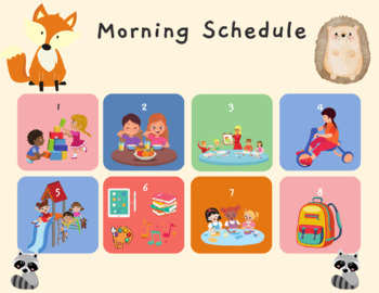 Preview of Pre-K Morning Schedule