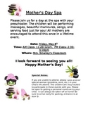 Pre K Mother's Day Party Invite