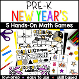 Pre-K New Year's Math Center Games |January Preschool Cent