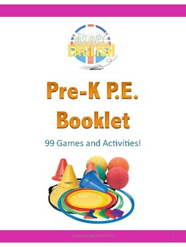 Preview of Pre-K P.E Booklet (99 Games and Activity Ideas)