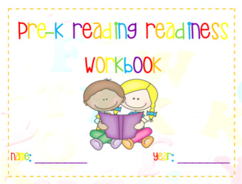 Preview of Pre-K Reading Readiness Workbook