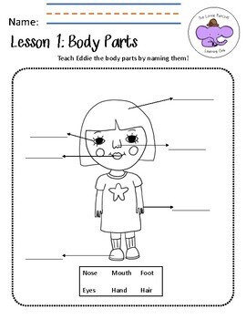 Pre K Science Worksheets Body Parts Distance Learning Tpt