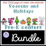 Pre-K Season and Holidays Center Activities Bundle