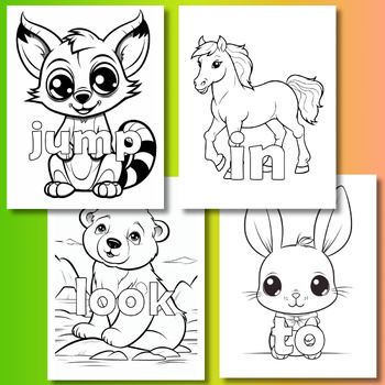 Pre-K Sight Words Coloring Pages, Learning Coloring Pages, Flash Cards
