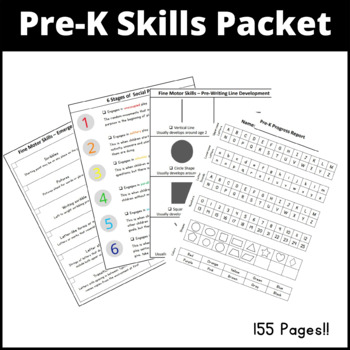 Preview of Pre-K Skills/Assessment Packet