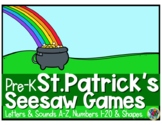 Pre-K St.Patrick's Seesaw Activities (Math & Literacy)