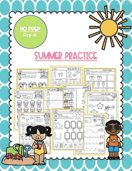 pre k summer packet by sarah bs worksheets teachers pay teachers