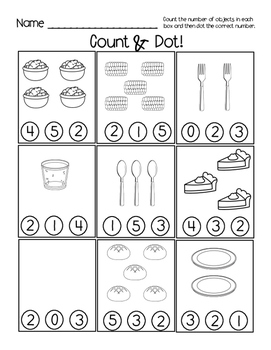 Pre-K Thanksgiving Printables by The Buzzing Spot | TpT